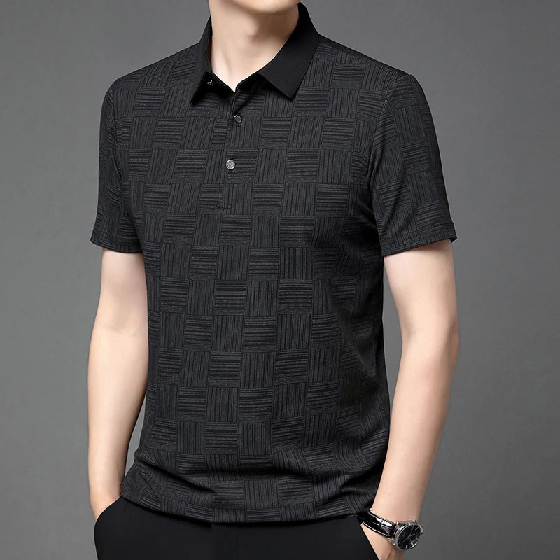 Men's Summer Print Polo Shirt