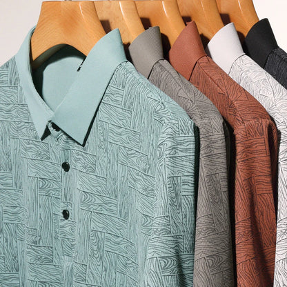 Men's Business Print Polo Shirt