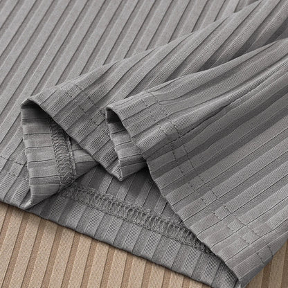 Men's Textured Stripe Polo Shirt