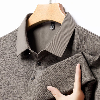 Men's Business Print Polo Shirt