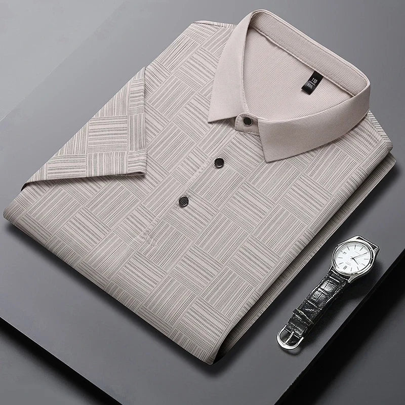 Men's Summer Print Polo Shirt