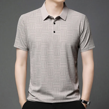 Men's Summer Print Polo Shirt