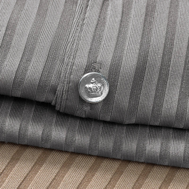 Men's Textured Stripe Polo Shirt