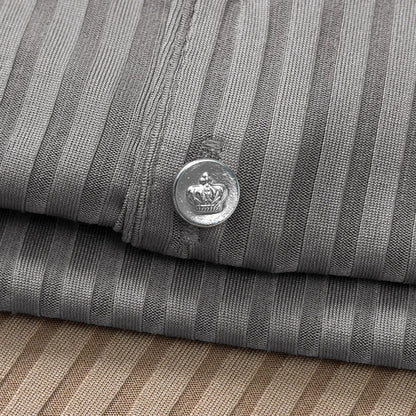 Men's Textured Stripe Polo Shirt