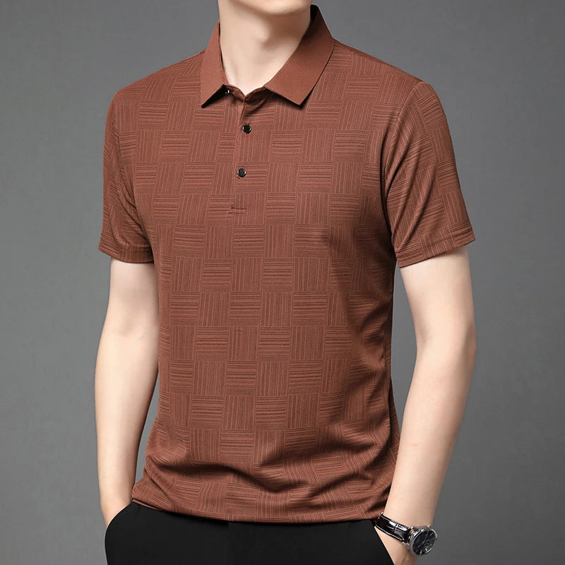 Men's Summer Print Polo Shirt