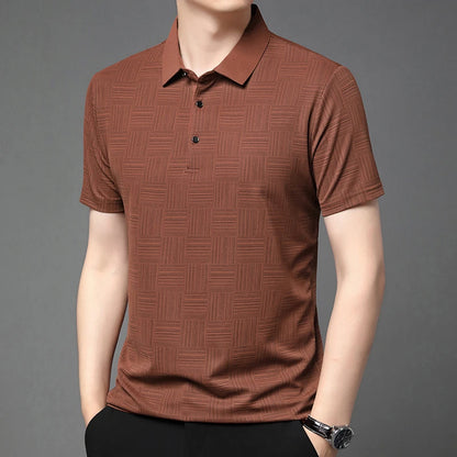 Men's Summer Print Polo Shirt