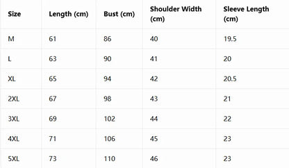 Ice-silk waffle-knit polo size guide chart M to 4XL
