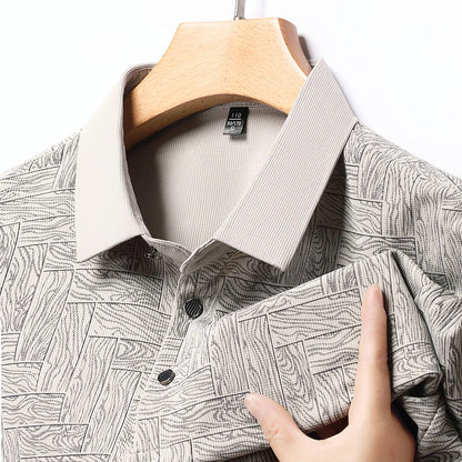 Men's Business Print Polo Shirt