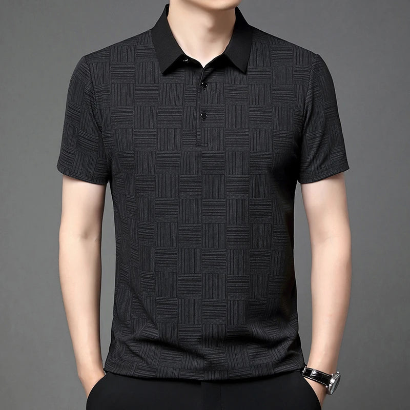 Men's Summer Print Polo Shirt