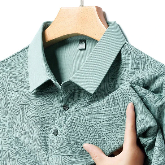 Men's Business Print Polo Shirt
