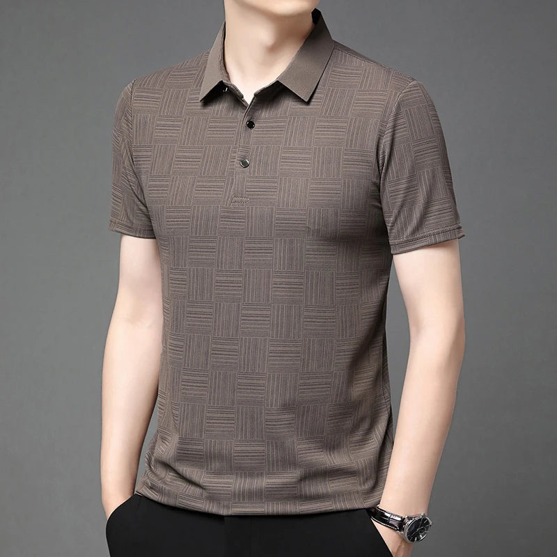 Men's Summer Print Polo Shirt